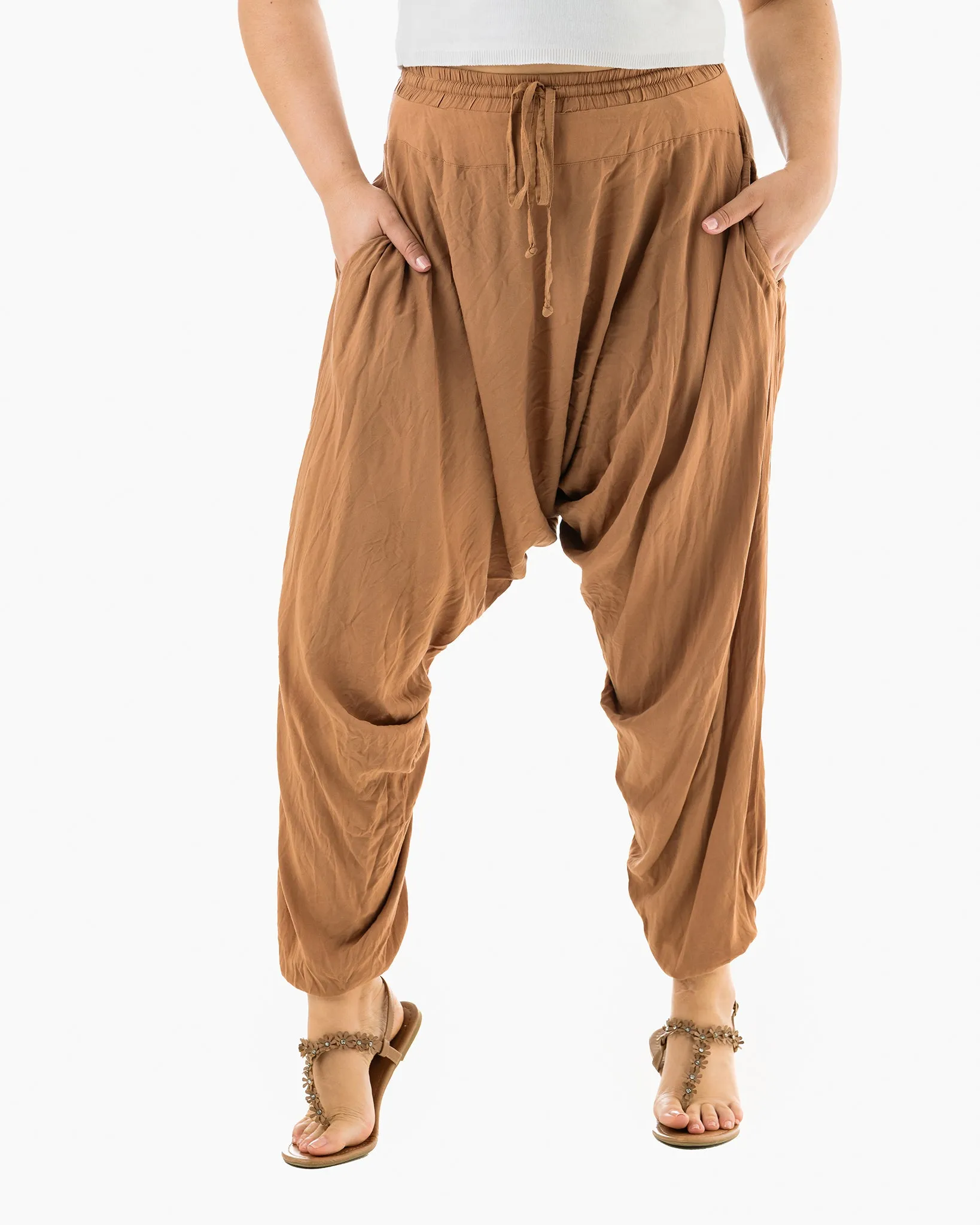 Solid Savannah Harem Pants