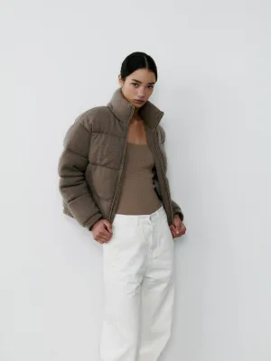 THE CASHMERE DOWN JACKET - BRACKEN