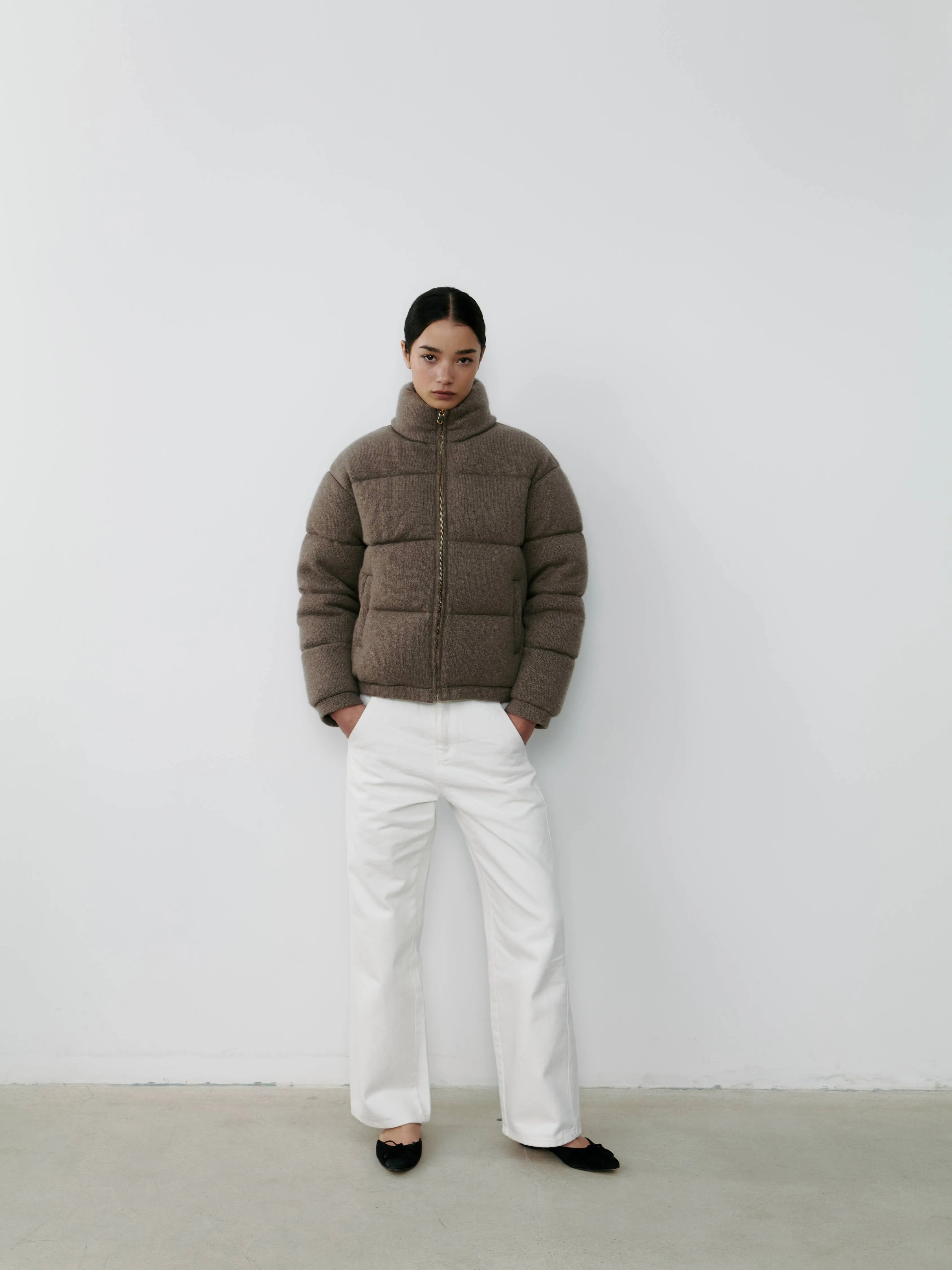 THE CASHMERE DOWN JACKET - BRACKEN