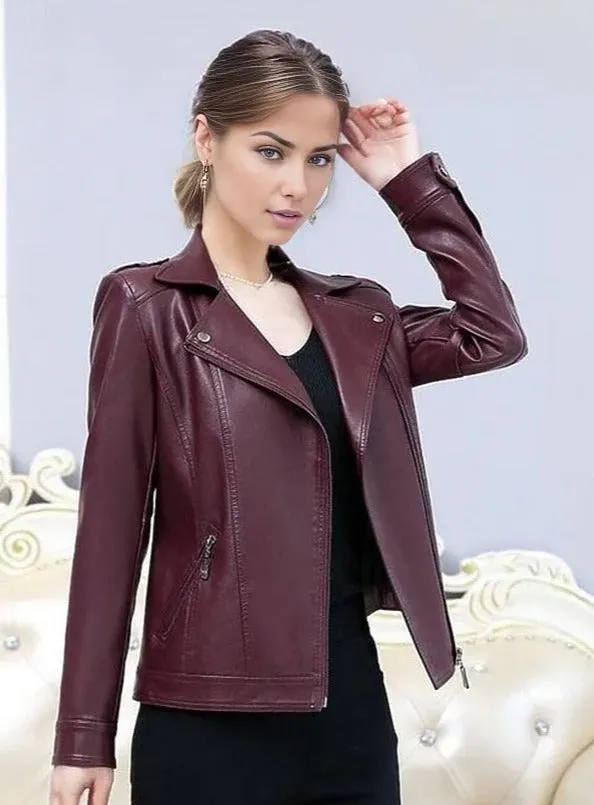 Tina Women Real SheepSkin Leather Coat