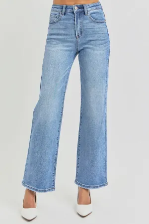 Wait Up High Rise Ankle Straight Jeans