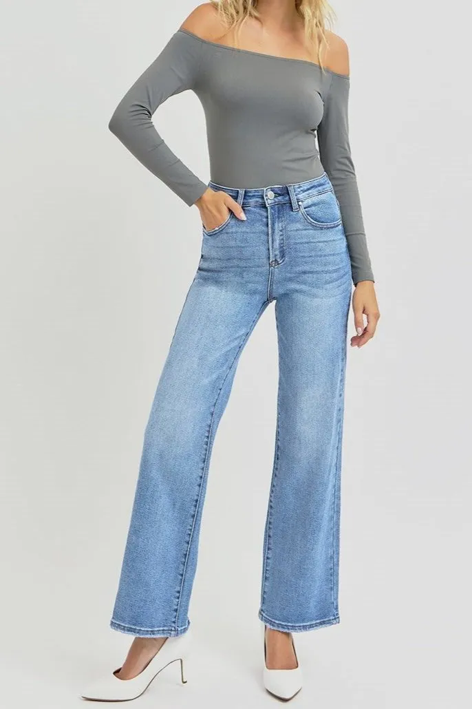 Wait Up High Rise Ankle Straight Jeans