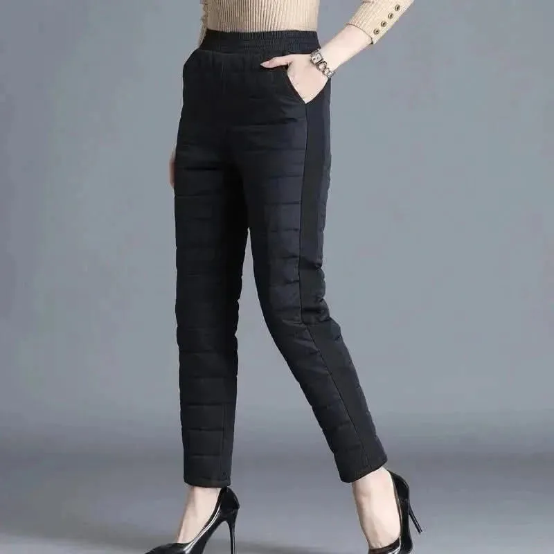 Winter 90% Duck Down Thicken Harem Pants for Women