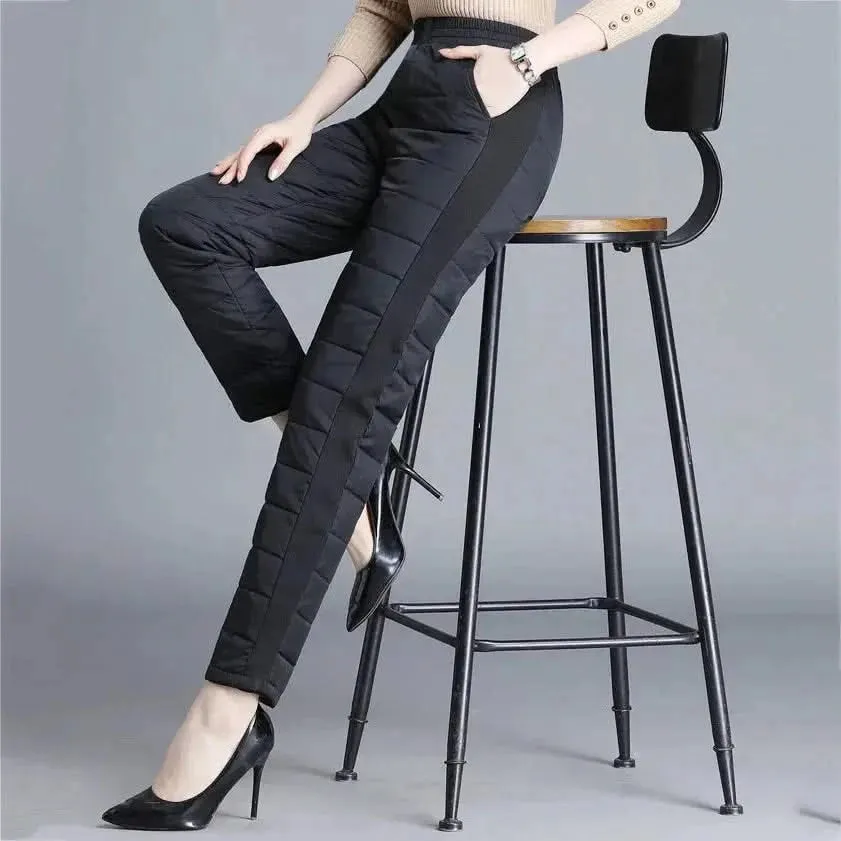 Winter 90% Duck Down Thicken Harem Pants for Women