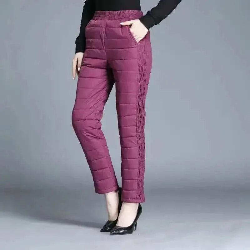 Winter 90% Duck Down Thicken Harem Pants for Women