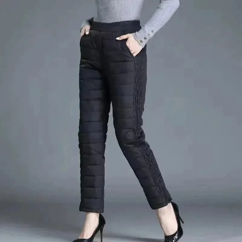 Winter 90% Duck Down Thicken Harem Pants for Women