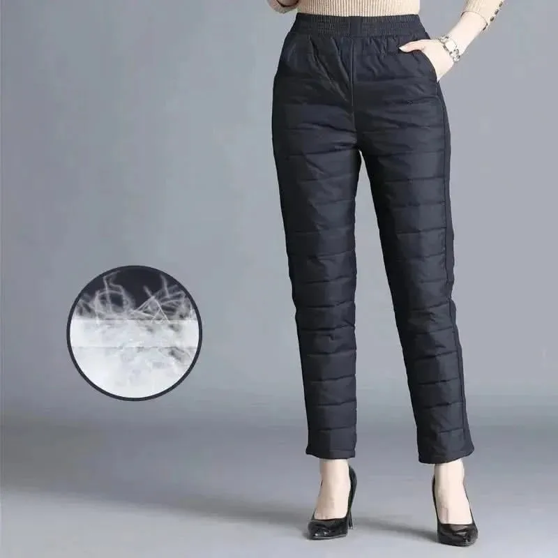 Winter 90% Duck Down Thicken Harem Pants for Women