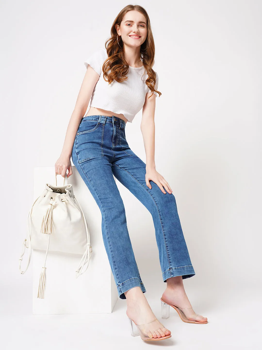 Women High-Rise Flare Jeans