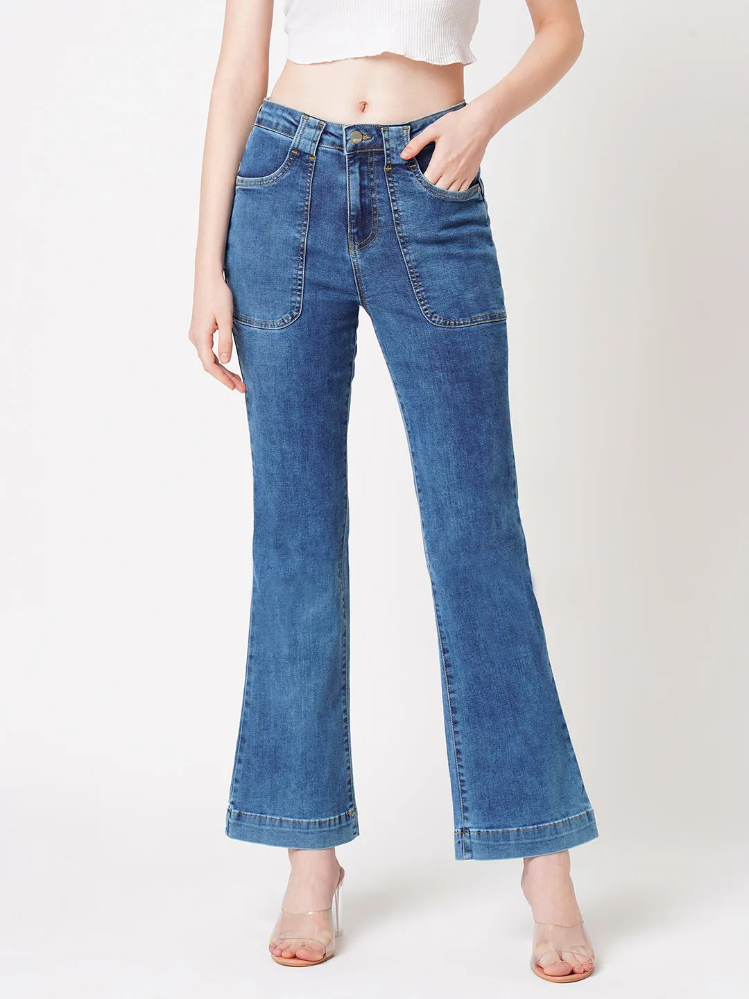 Women High-Rise Flare Jeans