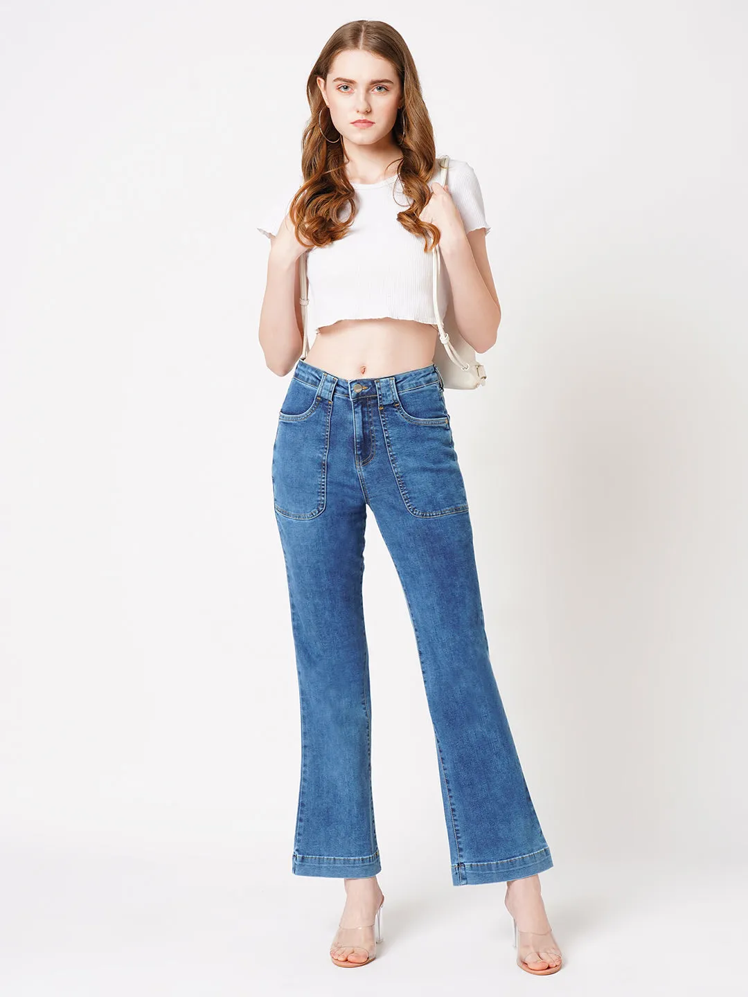 Women High-Rise Flare Jeans